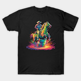 Barrel Racer Barrel Racing Rodeo Pop Art T-Shirt